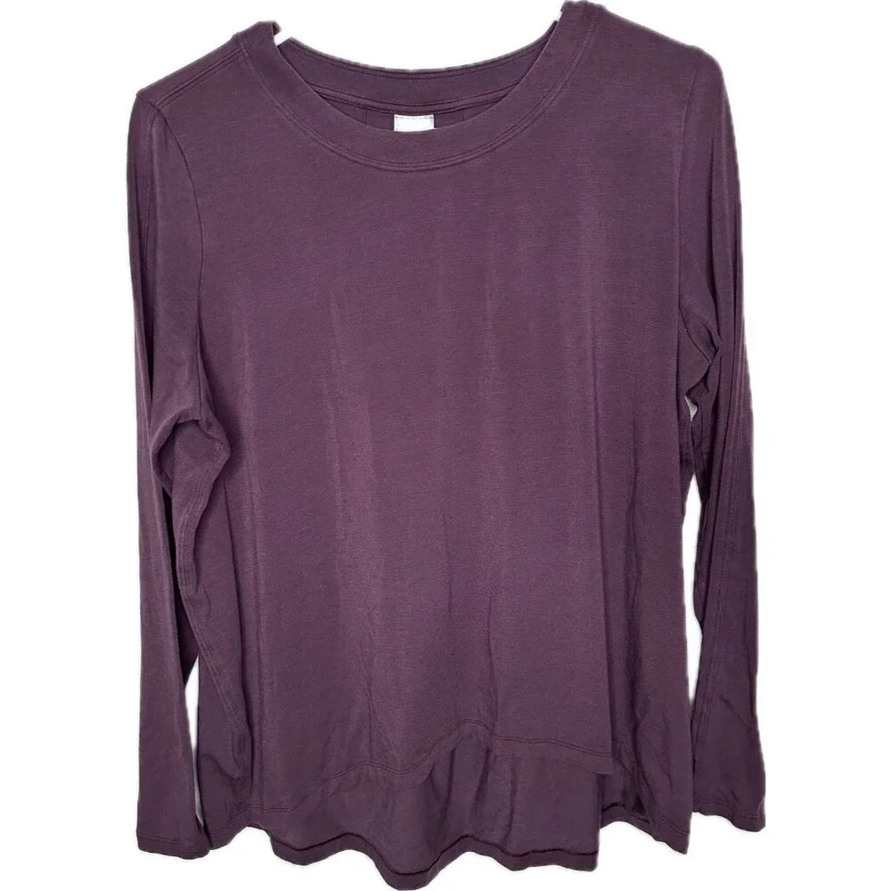 Athleta With Ease Top Women’s Burgundy Berry Small - Picture 3 of 8